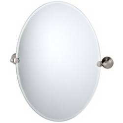 Gatco Charlotte Satin Nickel 23" x 26 1/2" Tilt Wall Mirror