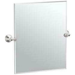 Gatco Charlotte Satin Nickel 24 1/4" x 24" Vanity Mirror