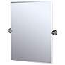 1_Gatco Charlotte Satin Nickel Rectangular High Wall Mirror