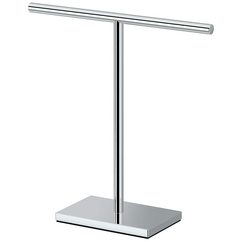 Image 1 Gatco Countertop T-Shape Hand Towel Holder 11", Chrome