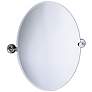 Gatco Designer II 24" x 26 1/2" Oval Tilting Wall Mirror