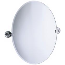 Gatco Designer II 24&quot; x 26 1/2&quot; Oval Tilting Wall Mirror