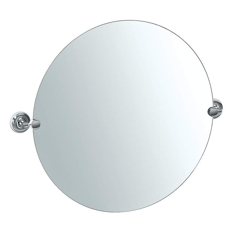 Image 1 Gatco Designer II 30 1/4 inch x 25 inch Large Round Wall Mirror