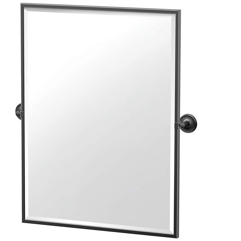 Image 1 Gatco Designer II 32.5"H Framed Rectangle Mirror, Matte Black