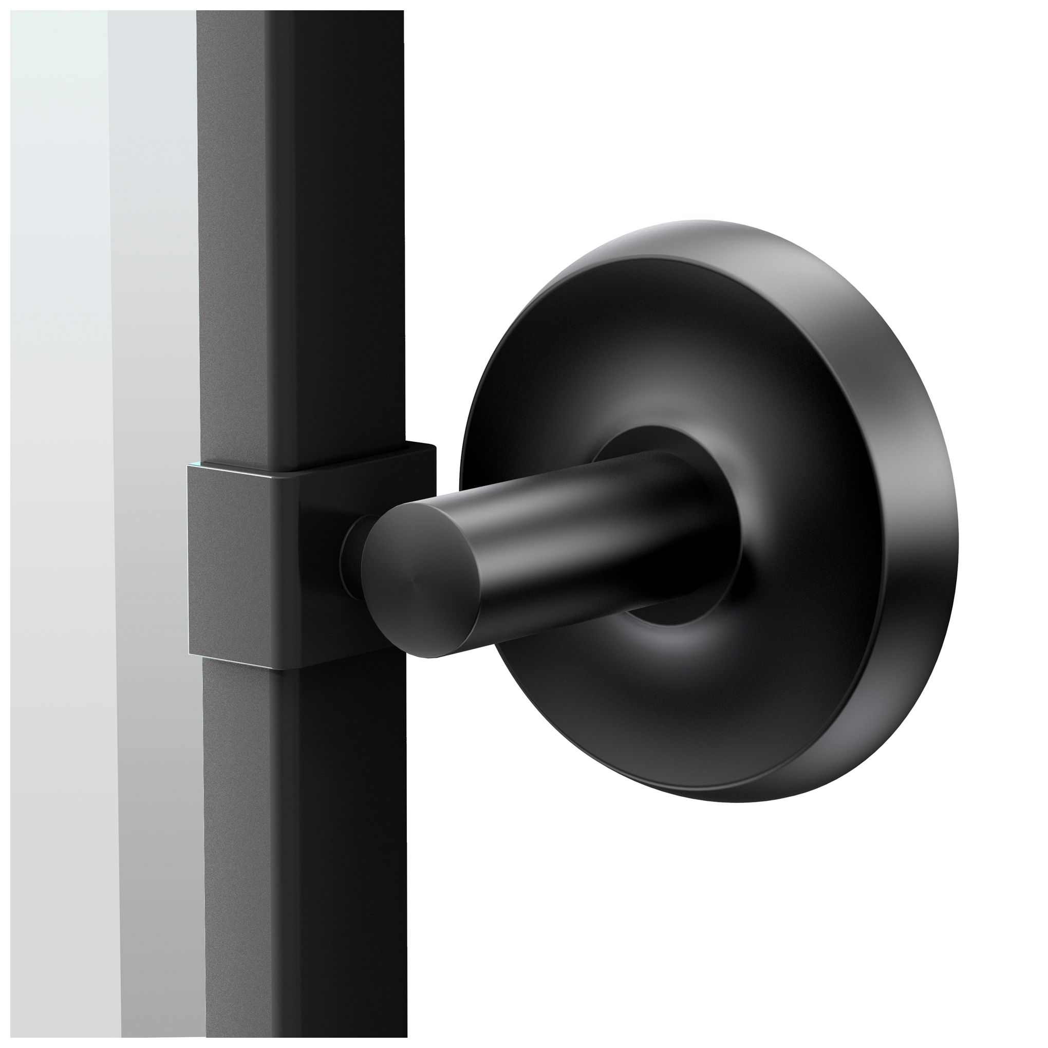 Image 2 Gatco Designer II 32.5"H Framed Rectangle Mirror, Matte Black more views