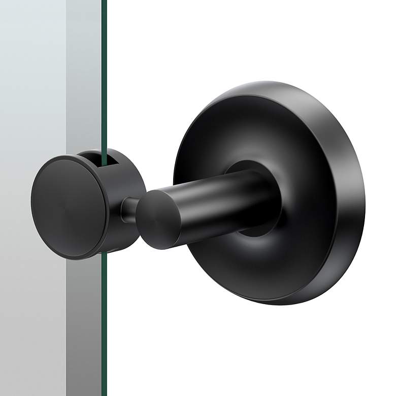 Image 2 Gatco Designer II 32"H Frameless Oval Mirror, Matte Black more views
