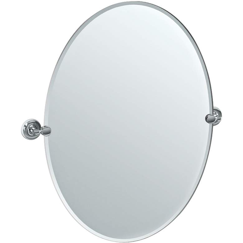 Image 2 Gatco Designer II Chrm 28 1/2 inch x 32 inch Oval Vanity Mirror