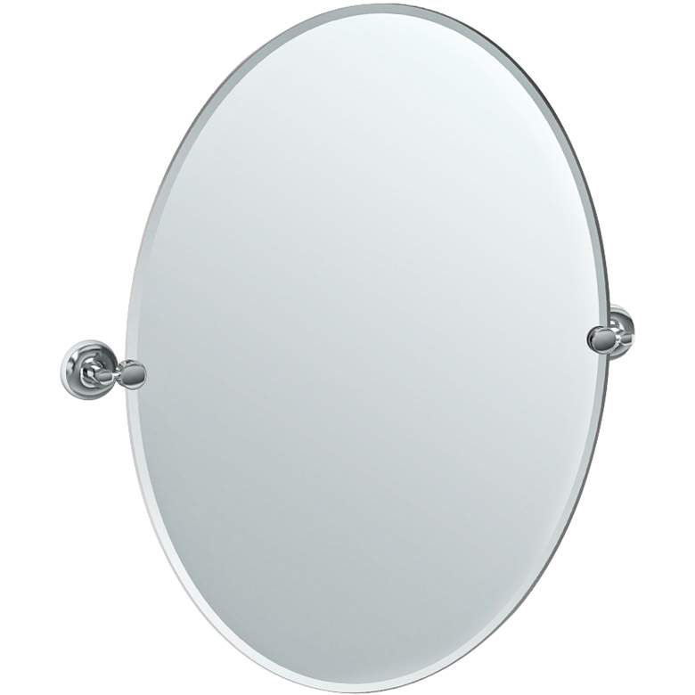Image 2 Gatco Designer II Chrm 28 1/2" x 32" Oval Vanity Mirror