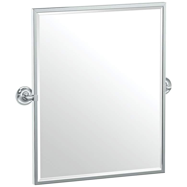 Image 1 Gatco Designer II Chrome 24 1/2 inch x 25 inch Framed Wall Mirror