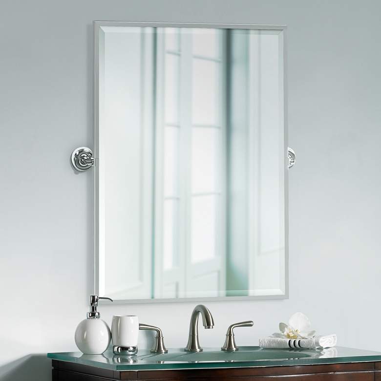 Image 1 Gatco Designer II Chrome 28 1/2" x 32 1/2" Vanity Mirror