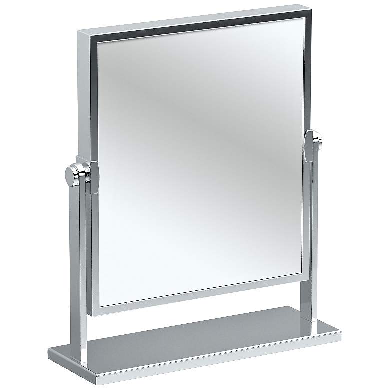 Image 1 Gatco Elegant Chrome 9 3/4" x 12" Table Mirror