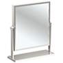 Gatco Elegant Satin Nickel Rectangular Table Mirror