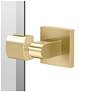 2_Gatco Elevate 31.5"H Frameless Rectangle Mirror, Brushed Brass more views