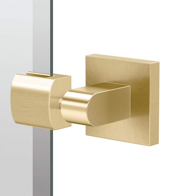 Image 2 Gatco Elevate 32"H Frameless Oval Mirror, Brushed Brass more views