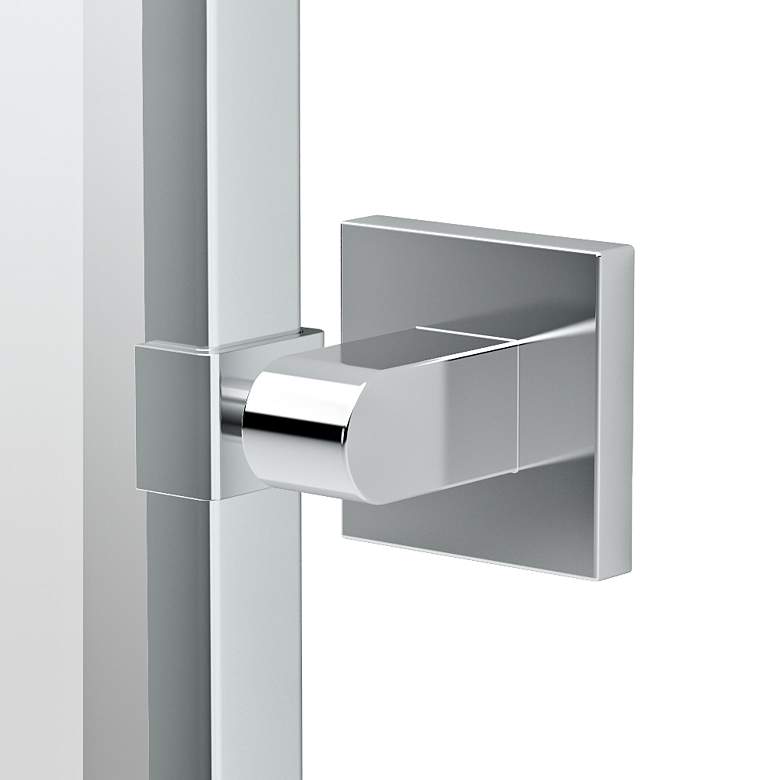 Image 2 Gatco Elevate Chrome 27 3/4" x 32 1/2" Wall Mirror more views