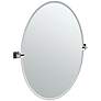 Gatco Elevate Chrome 28 1/2" x 32" Oval Wall Mirror