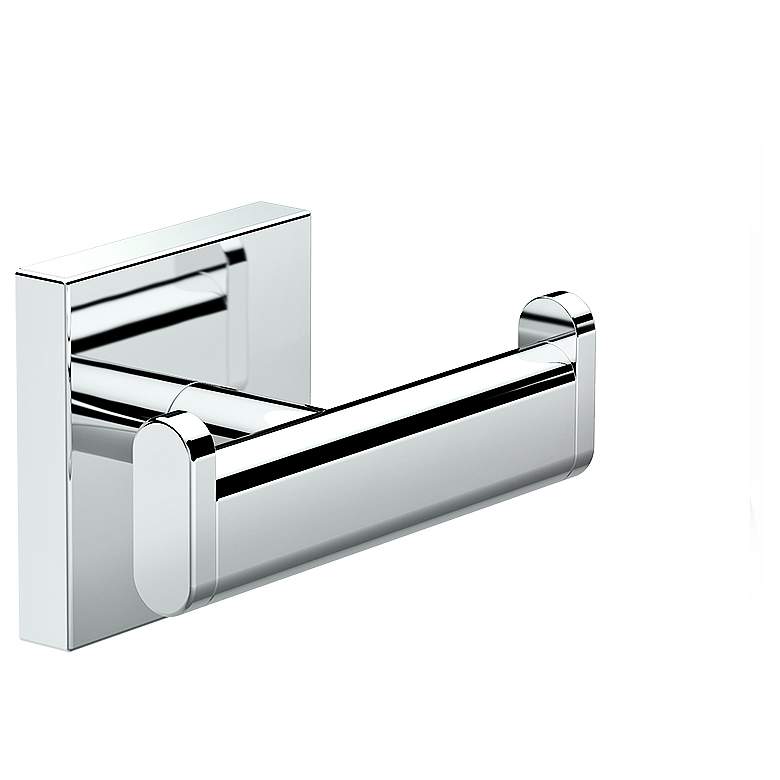 Image 1 Gatco Elevate Chrome 3 inch Wide Double Robe Hook