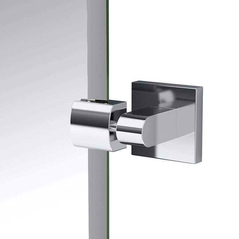 Image 2 Gatco Elevate Chrome Oval 24" x 26 1/2" Wall Mirror more views