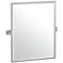 Gatco Elevate Satin Nickel 23 3/4" x 25" Framed Wall Mirror