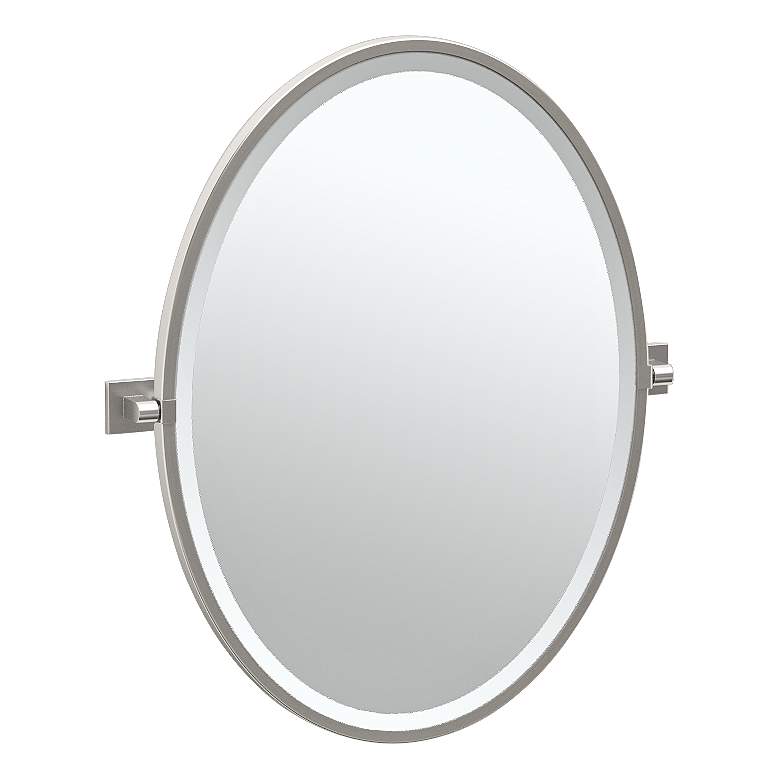 Image 1 Gatco Elevate Satin Nickel 23 3/4" x 27 1/2" Wall Mirror