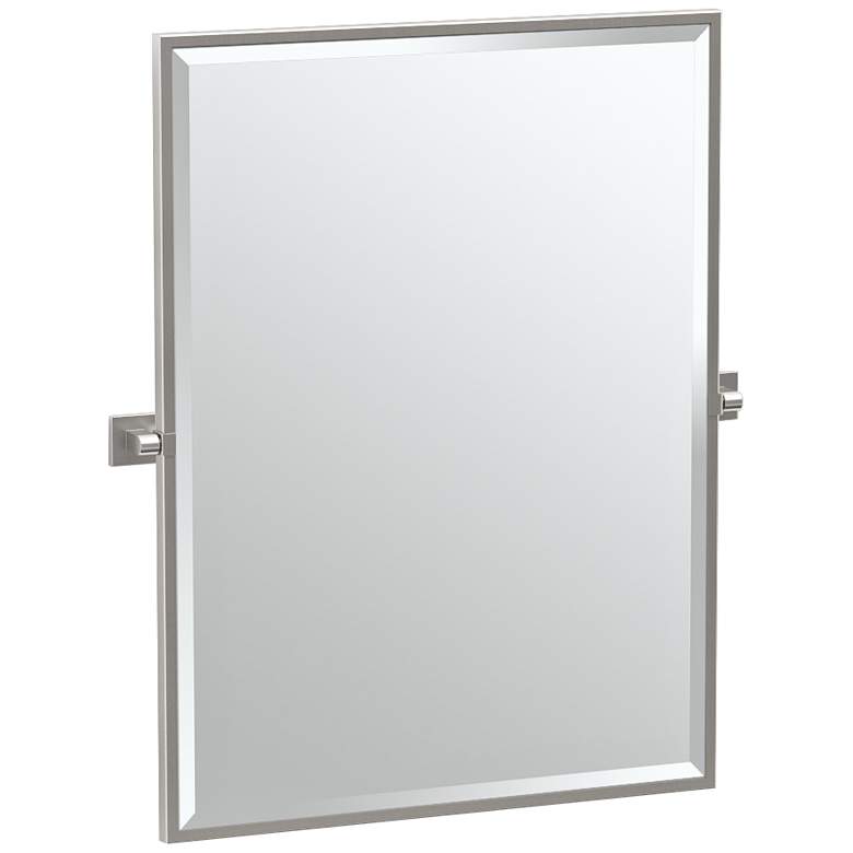 Image 1 Gatco Elevate Satin Nickel 27 3/4" x 32 1/2" Wall Mirror