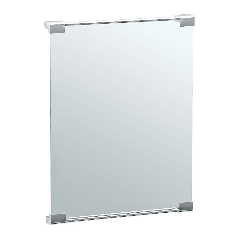 Image 1 Gatco Fixed Mount Chrome 19 1/2 inch x 25 1/2 inch Vanity Mirror