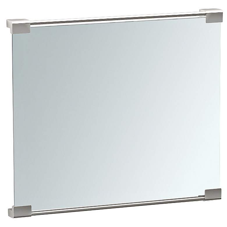 Image 3 Gatco Fixed Mount Satin Nickel 19 1/2 inch x 25 1/2 inch Wall Mirror more views