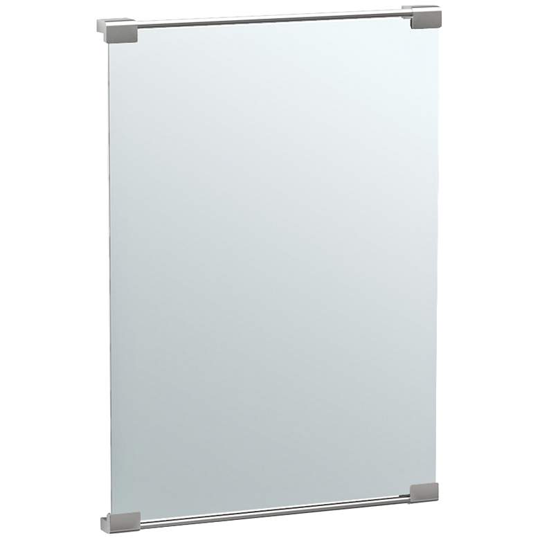 Image 1 Gatco Fixed Mount Satin Nickel 22" x 31 1/2" Vanity Mirror