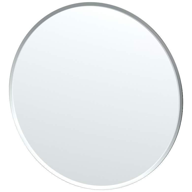 Image 1 Gatco Flush Mount EZ Hanging 24.5"H Frameless Round Mirror