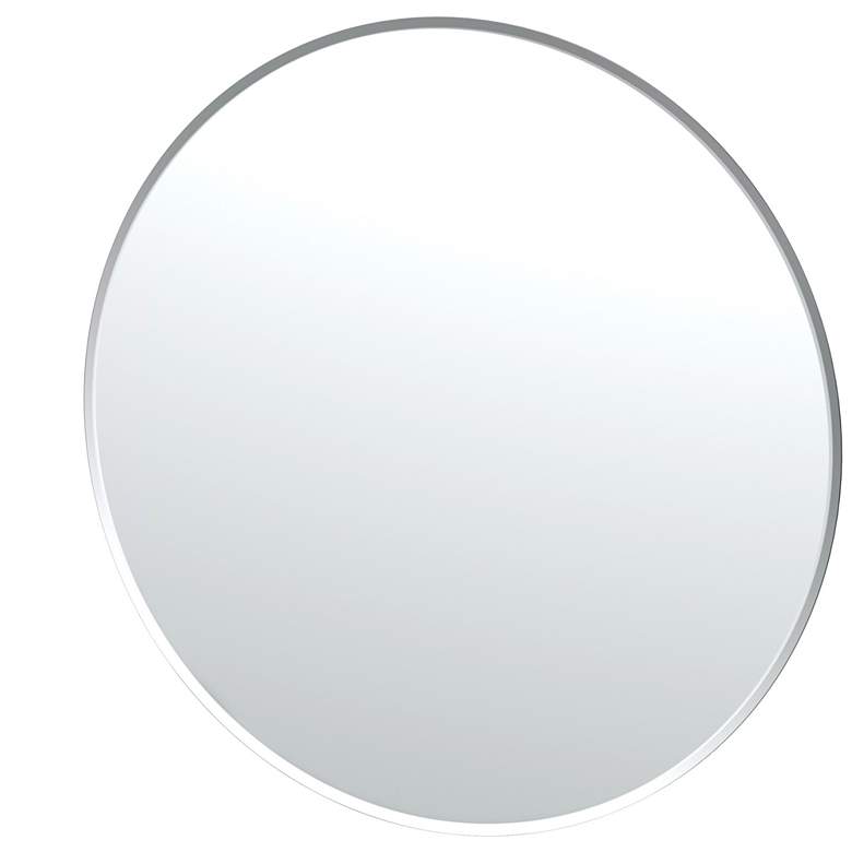 Image 1 Gatco Flush Mount EZ Hanging 35"H Frameless Round Mirror
