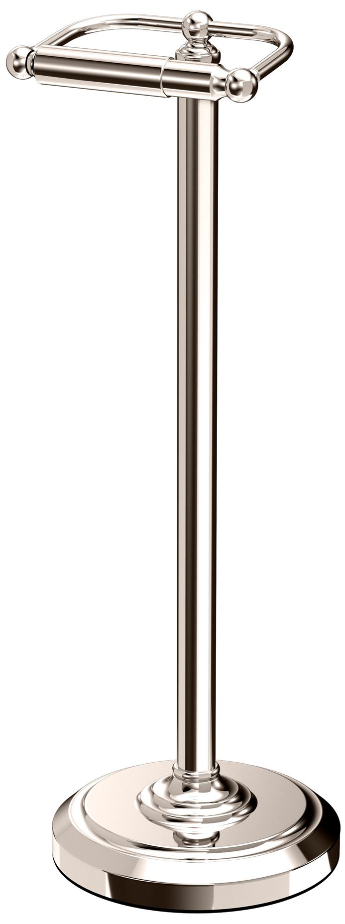 Image 2 Gatco Freestanding Toilet Paper Holder, Polished Nickel