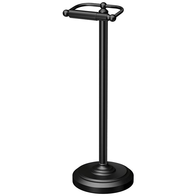 Image 1 Gatco Freestanding Toliet Paper Holder, Matte Black