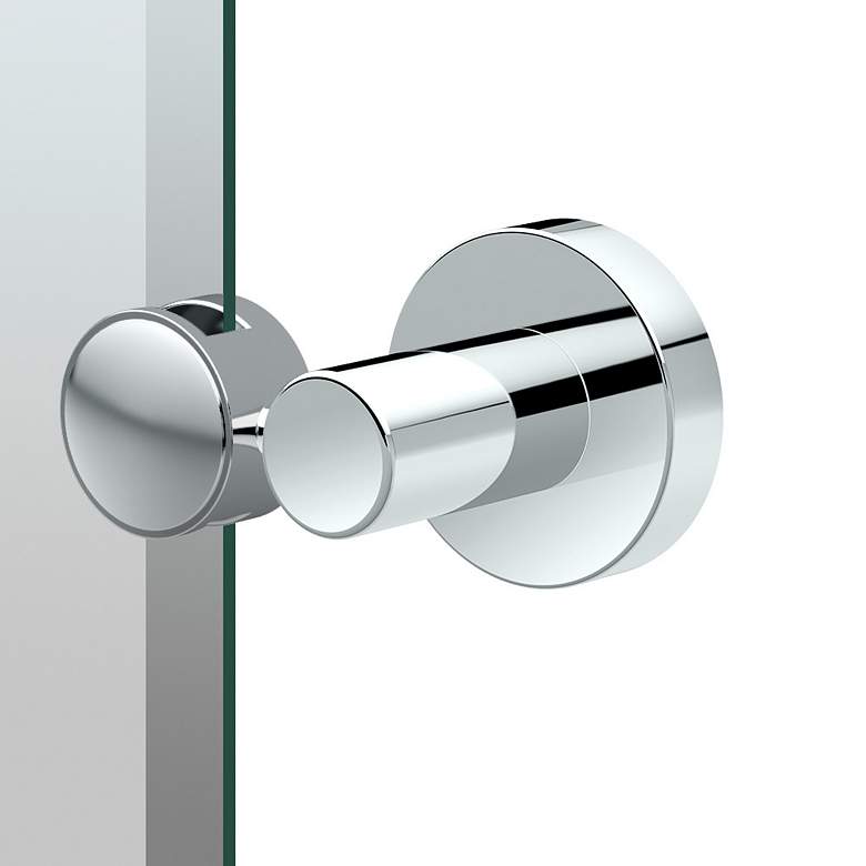 Image 2 Gatco Glam 26.5"H Frameless Oval Mirror, Chrome more views