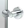 Thumbnail2 of Gatco Glam 26.5"H Frameless Oval Mirror, Chrome more views