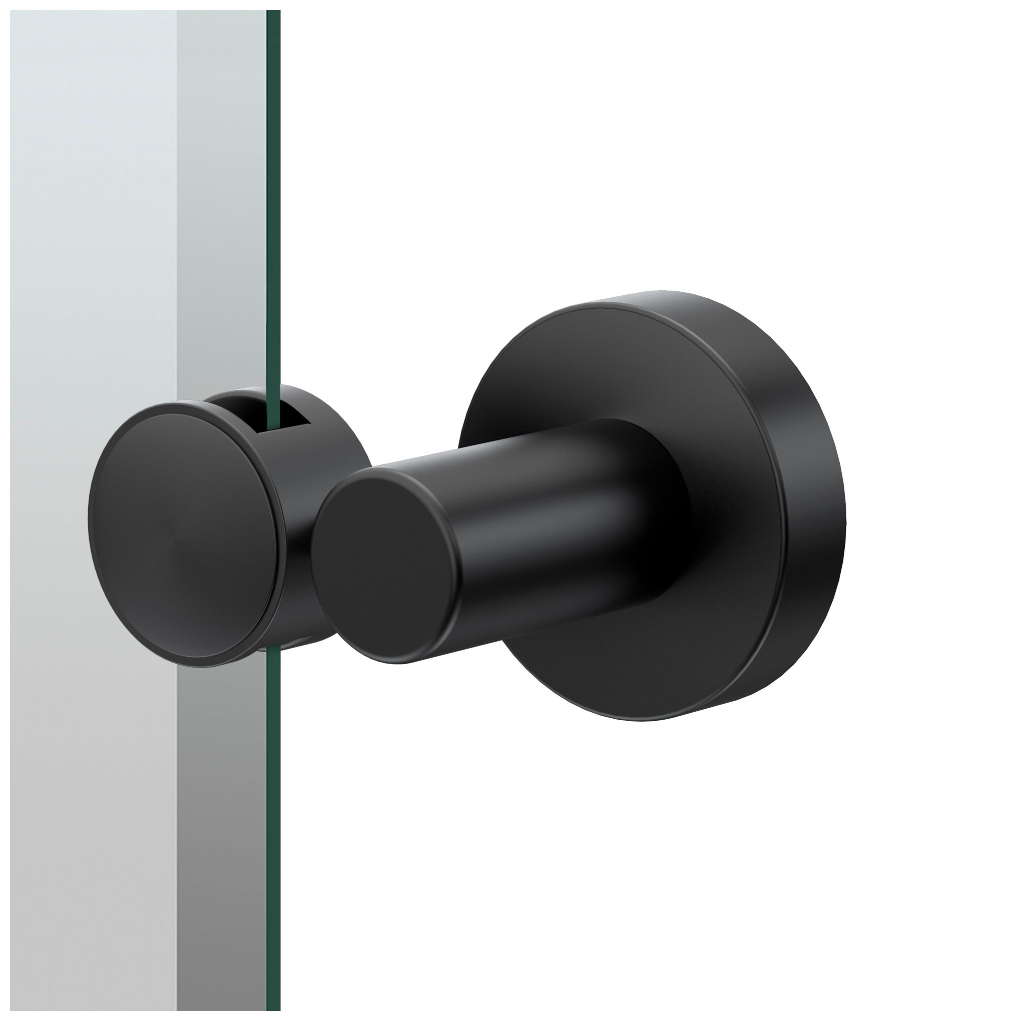 Image 2 Gatco Glam 26.5"H Frameless Oval Mirror, Matte Black more views