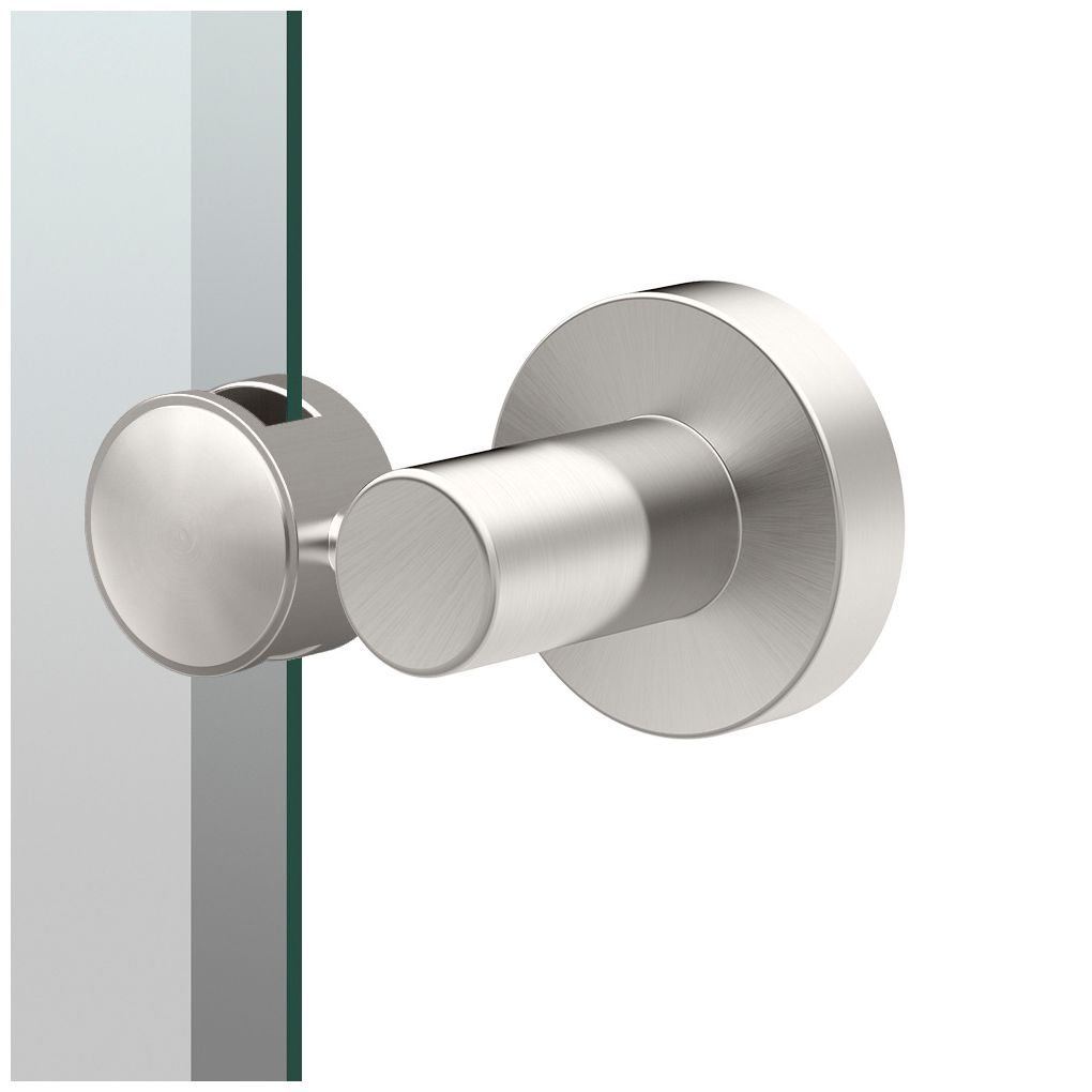 Image 2 Gatco Glam 26.5"H Frameless Oval Mirror, Satin Nickel more views