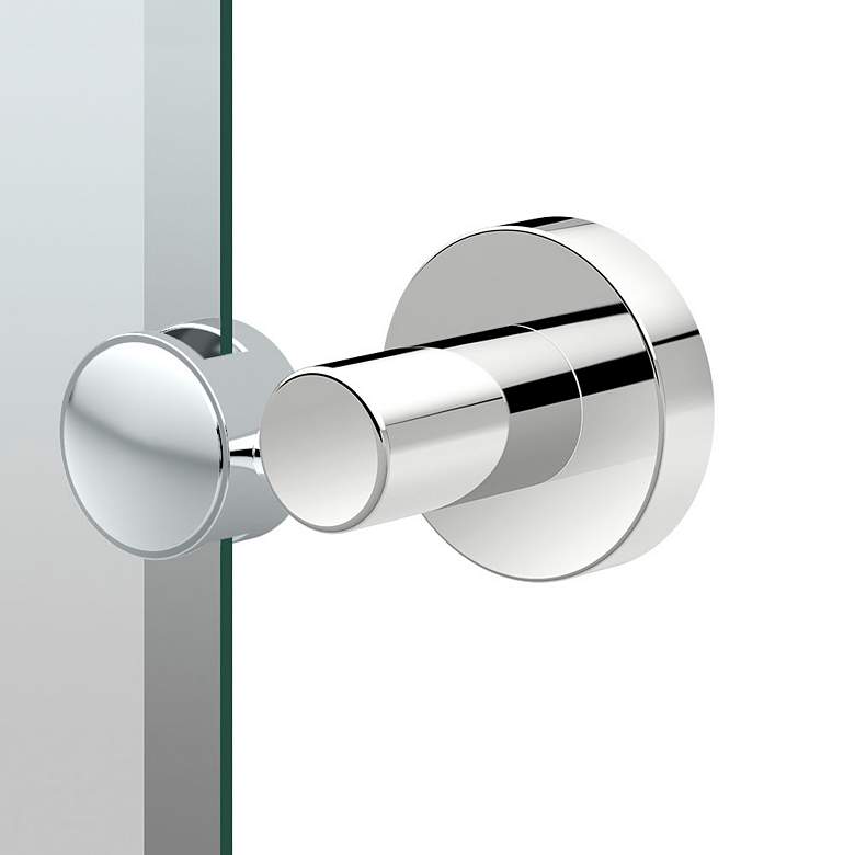 Image 2 Gatco Glam 31.5"H Frameless Rectangle Mirror, Polished Nickel more views