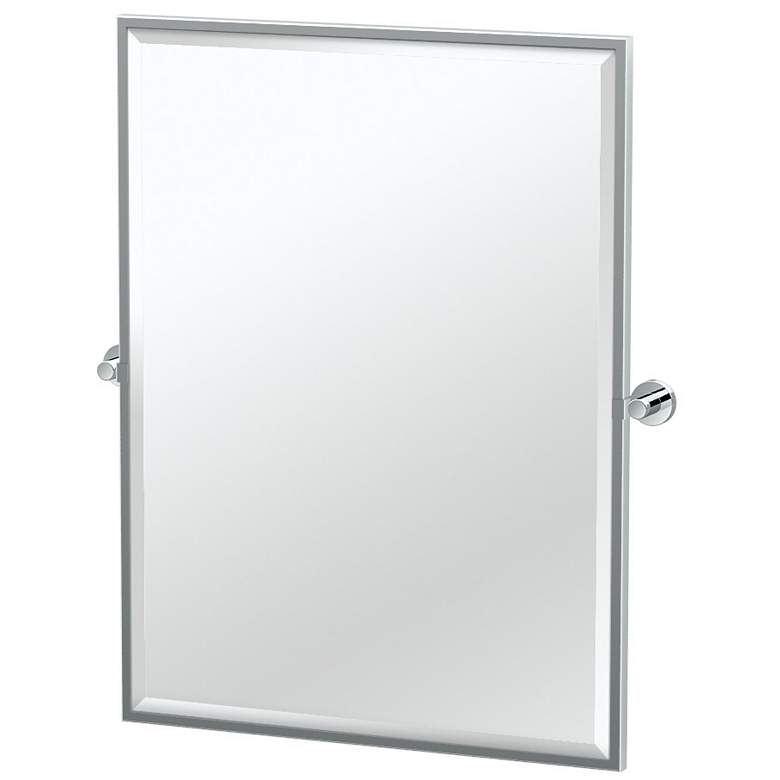 Image 1 Gatco Glam 32.5"H Framed Rectangle Mirror, Chrome