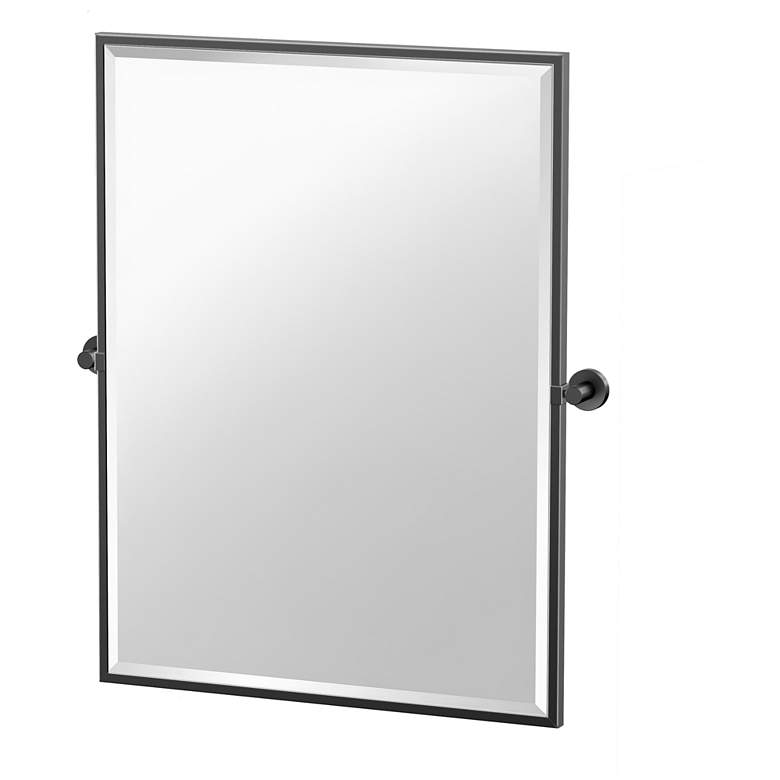 Image 1 Gatco Glam 32.5"H Framed Rectangle Mirror, Matte Black