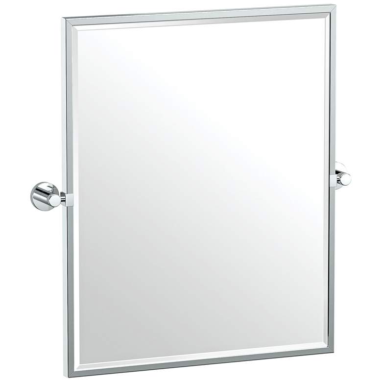 Image 1 Gatco Glam Chrome 23 3/4 inch x 25 inch Framed Wall Mirror