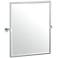 Gatco Glam Chrome 23 3/4" x 25" Framed Wall Mirror