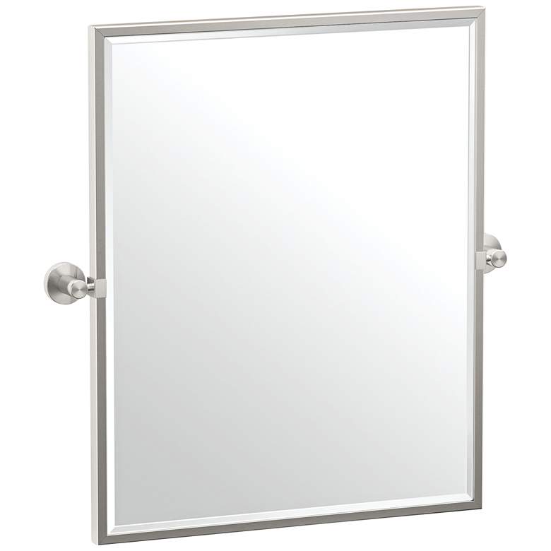 Image 1 Gatco Glam Satin Nickel 23 3/4" x 25" Framed Wall Mirror