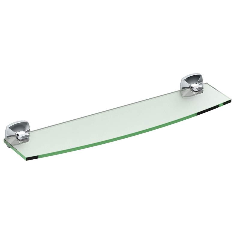 Image 1 Gatco Jewel Chrome 20 1/4 inch Wide Glass Shelf
