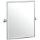 Gatco Jewel Chrome 24 1/2" x 25" Framed Wall Mirror
