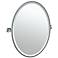 Gatco Jewel Chrome 24 1/2" x 27 1/2" Oval Vanity Mirror