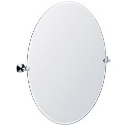 Gatco Jewel Chrome 28&quot; x 32&quot; Oval Tilting Wall Mirror
