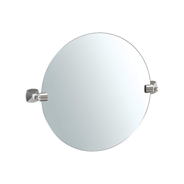 Image 1 Gatco Jewel Satin Nickel 24 inch x 19 1/2 inch Vanity Mirror