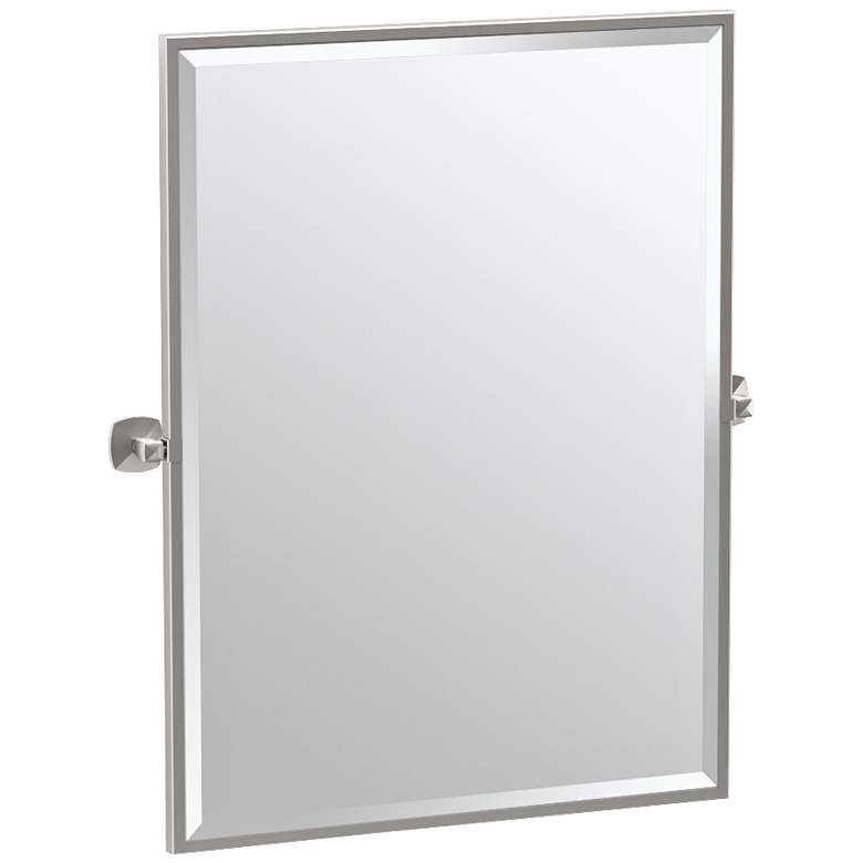 Image 1 Gatco Jewel Satin Nickel 28 1/2 inch x 32 1/2 inch Wall Mirror