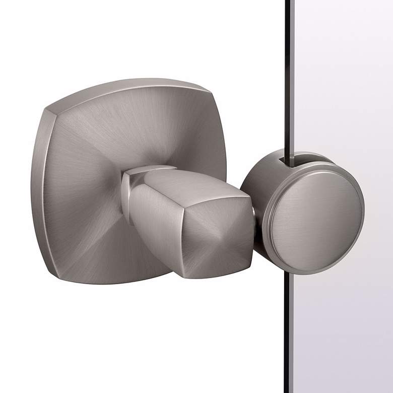 Image 2 Gatco Jewel Satin Nickel 28" x 32" Oval Tilt Wall Mirror more views