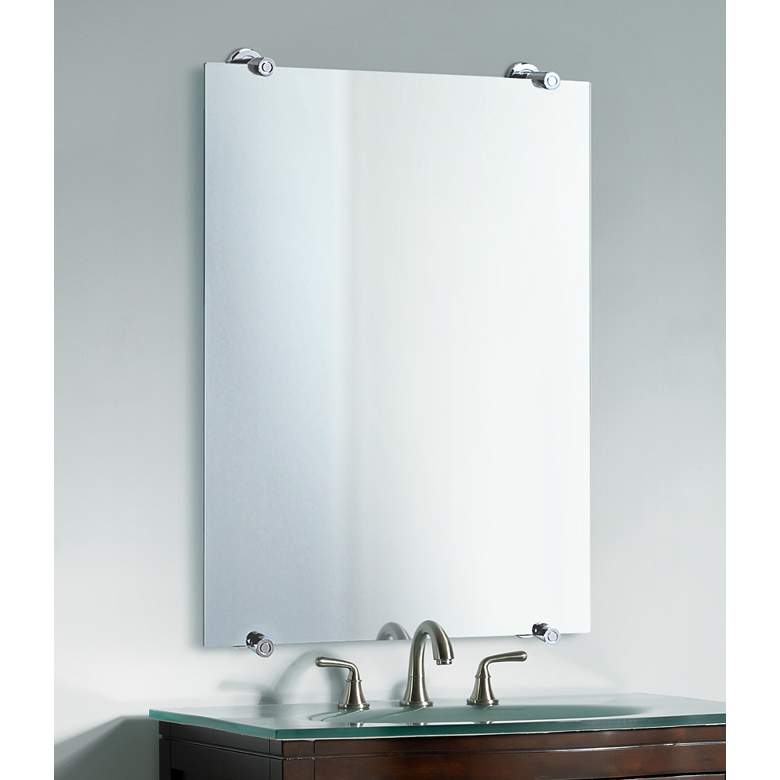 Image 2 Gatco Latitude 2 Polished Chrome 22 inch x 32 inch Wall Mirror